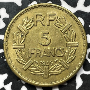 1946 France 5 Francs (9 Available) (1 Coin Only) KM#888a.2