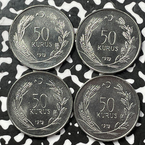 1973 Turkey 50 Kurus (4 Available) High Grade! Beautiful! (1 Coin Only)