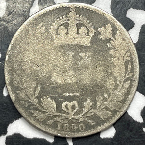 1890 Great Britain 6 Pence Sixpence Lot#M1353 Silver!