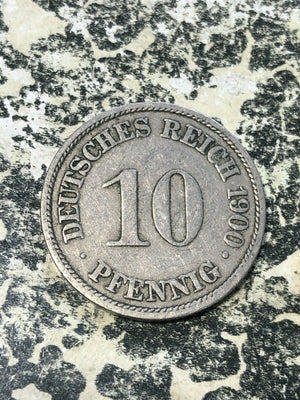 1900-A Germany 10 Pfennig (16 Available) Circulated (1 Coin Only)