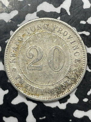 (1920) China Kwangtung 20 Cents Lot#M0642 Silver!