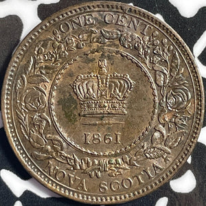 1861 Nova Scotia Large Cent Lot#D5048 Nice!
