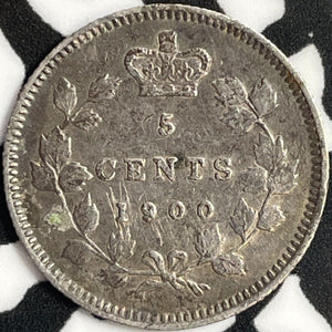 1900 Canada 5 Cents Lot#D4339 Silver! Nice!