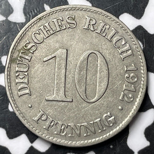 1912-E Germany 10 Pfennig Lot#D5880
