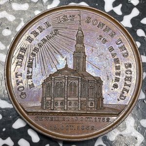 1862 Germany Hamburg St. Michael's Church 100th Anniversary Medal Lot#JM6381