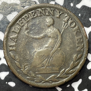 Undated Canada Wellington 1/2 Penny Half Penny Token Lot#D3872