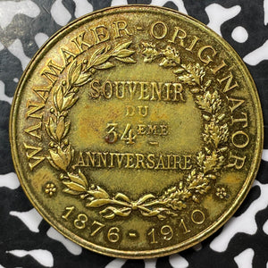 1910 France Napoleon Wannamaker-Originator Store Card Medal Lot#JM6150 39mm