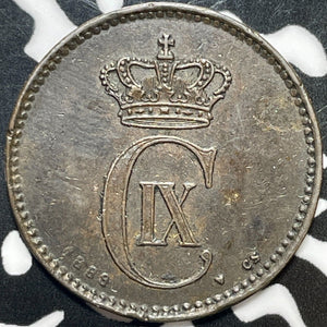 1899 Denmark 2 Ore Lot#M7341