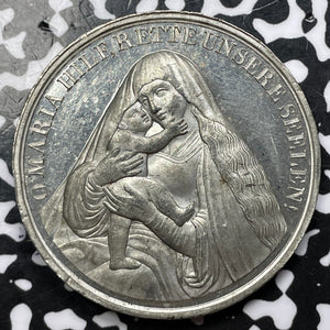Undated Germany Virgin Mary 'Our Request, For Refuge' Medal Lot#D3824 41mm
