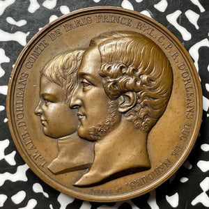 1842 France Regency Of Louis D'Orleans Medal Lot#OV958 51mm. Collignon-1308