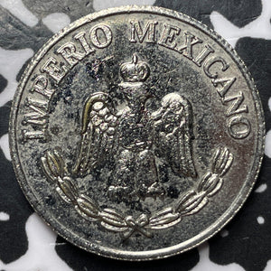 Undated Mexico Emperor Maximillian Token Lot#D6173 High Grade! Beautiful!