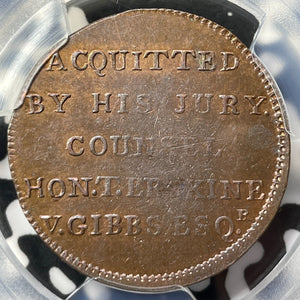 1794 G.B Middlesex T. Hardy 1/2 Penny Conder Token PCGS MS62RB Lot#G5926