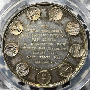 1844 Switzerland Basel Shooting Festival Medal PCGS SP61 Lot#G6599 Silver!