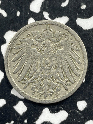 1900 Germany 5 Pfennig Lot#M0846