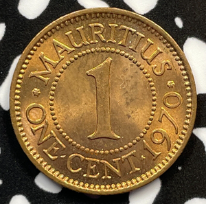 1970 Mauritius 1 Cent Lot#M3388 High Grade! Beautiful!