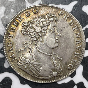 1677 France Maria Theresa Of Austria/Clock Jeton Lot#JM6663 Silver! Very Scarce!