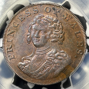 1795 GB Middlesex Princess Of Wales 1/2 Penny Conder Token PCGS MS63RB Lot#G5944