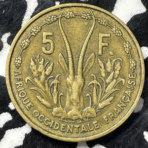 1956 French West Africa 5 Francs Lot#W5948