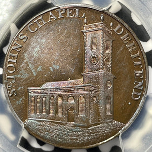 (c.1790) G.B. Warwickshire Kempsons 1/2 Penny Conder Token PCGS MS63BN Lot#G5951