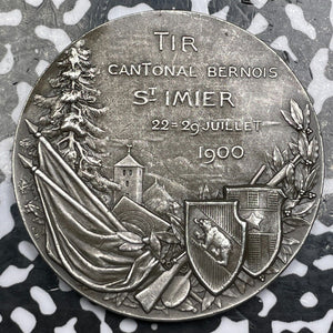 1900 Switzerland Bern Shooting Festival Medal Lot#JM6440 Silver! Richter-244A