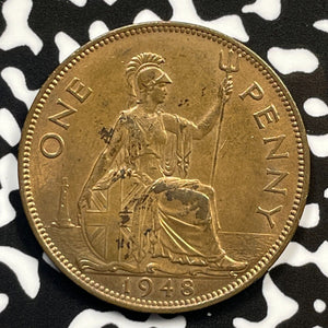 1948 Great Britain Penny Lot#M3399 High Grade! Beautiful!