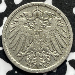 1900-E Germany 5 Pfennig Lot#M5422
