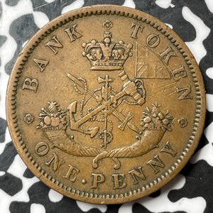 1857 Upper Canada 1 Penny Token Lot#D5392