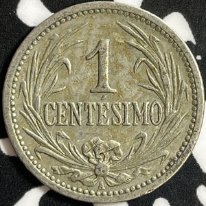 1909 Uruguay 1 Centesimo Lot#D2074