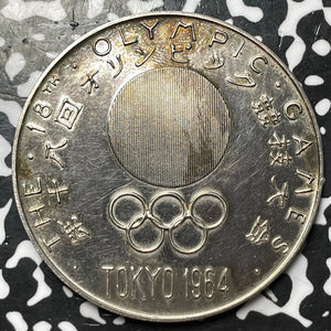 1964 Japan Tokyo Olympics Medal Lot#JM6801 Silver! Old Cleaning, 45mm