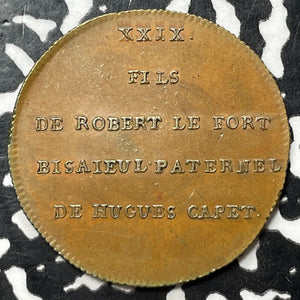 (1829) France Eudes Roy De France Medal By Caque Lot#JM5665 MM#4296. 33mm