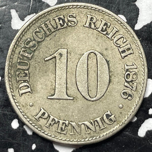 1876-C Germany 10 Pfennig Lot#M3012