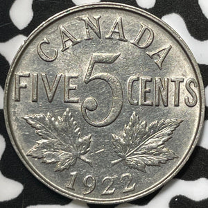 1922 Canada 5 Cents Lot#M7068 Nice!