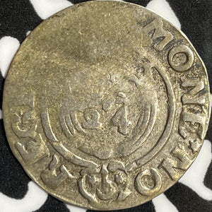 (1622-1635) Poland 3 Polker Lot#D4324 Silver!