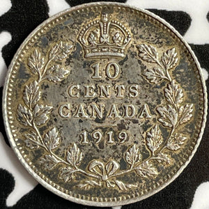 1919 Canada 10 Cents Lot#D4826 Silver!