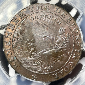 (c.1790) G.B. Somersetshire Bath 1/2 Penny Conder Token PCGS MS63BN Lot#G5538