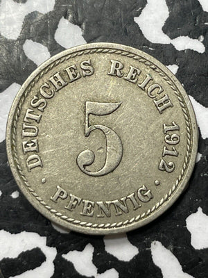 1912-A Germany 5 Pfennig (13 Available) (1 Coin Only)