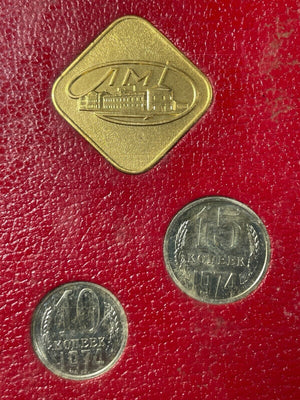 1974 Austria 9 Coin Mint Set Lot#B1467 With Original Case