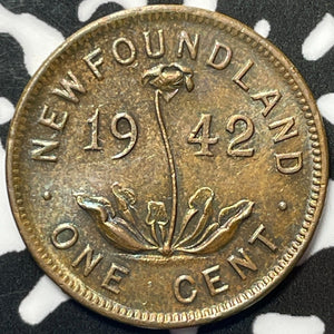1942 Newfoundland Small Cent Lot#M6632 High Grade! Beautiful!