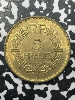 1945-C France 5 Francs Lot#V7311 High Grade! Beautiful! KM#888a.3