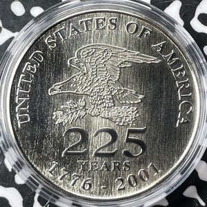 2001 U.S. 225th Anniversary Medal By Canadian Mint Lot#B1602 Silver!