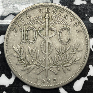 1935 Bolivia 10 Centavos (3 Available) (1 Coin Only)
