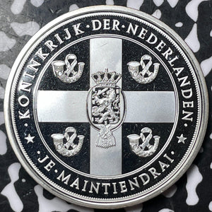 2013 Netherlands Queen Beatrix Medal Lot#OV1176 Silver! 40mm