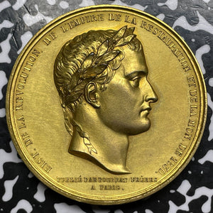 (1840) France Napoleon's Remains To Les Invalides Gilt Copper Medal Lot#OV1052