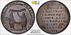 1794 G.B. MIddlesex Magna Carta 1/2 Penny Conder Token PCGS MS62BN Lot#G5924