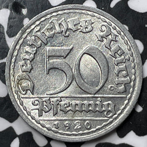 1920-D Germany 50 Pfennig Lot#D5712