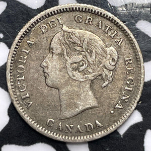 1886 Canada 5 Cents Lot#D2752 Silver! Nice!