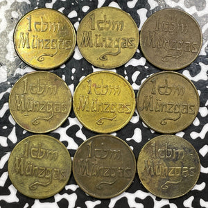 U/D Germany Gera Brass Gas Token (9 Available) (1 Coin Only) Menzel-4780.1