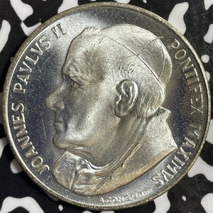Undated Italy Pope Paul II Medal Lot#D4760 High Grade! Beautiful! 37mm