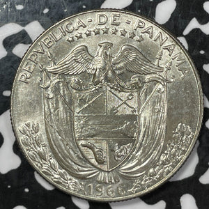 1966 Panama 1/2 Balboa (3 Available) Silver! High Grade! Beautiful!(1 Coin Only)