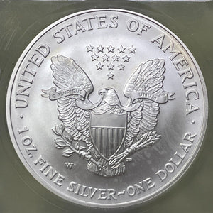 2007-W US $1 Dollar American Silver Eagle ICG SP69 Lot#G6111 .999, 1 Oz. Gem BU!